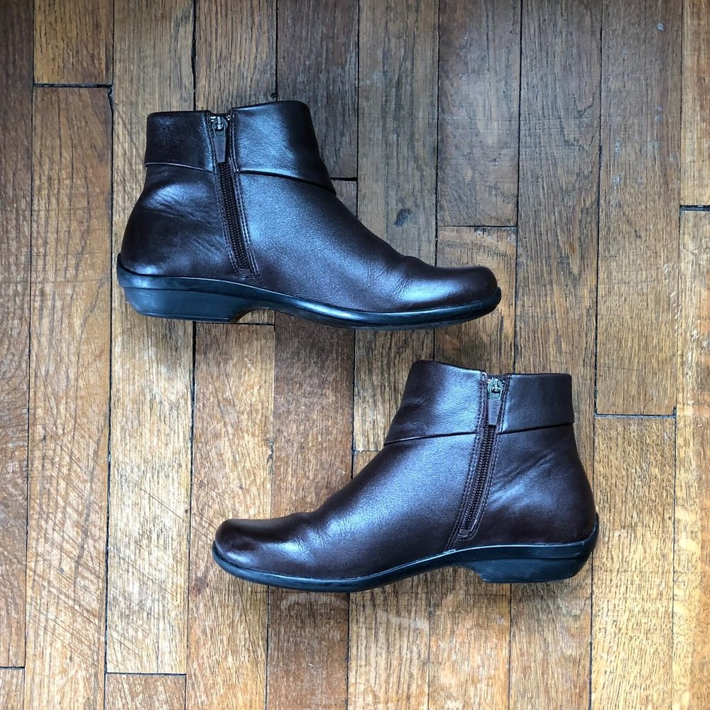 Dansko Brown Leather Ankle Boots Size 8/38